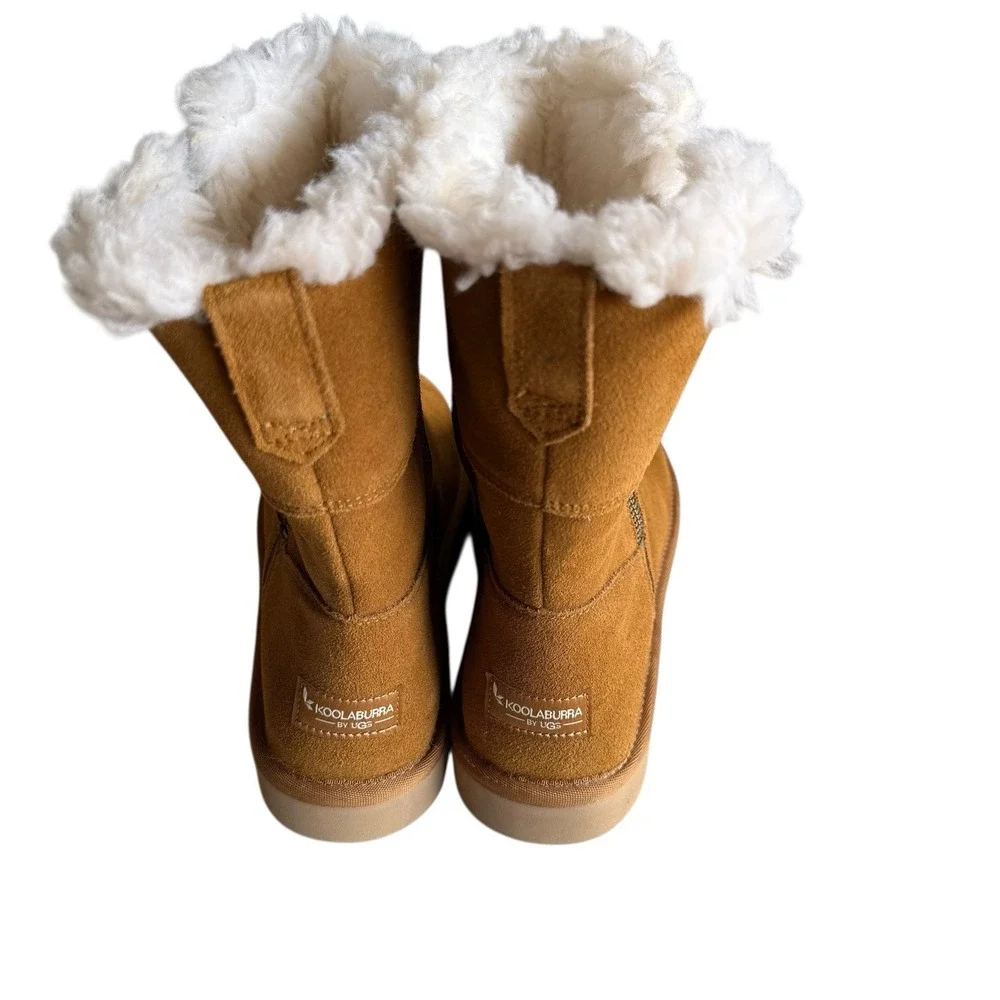 Koolaburra by UGG Women's Aribel Size 11 Short Chestnut Winter Boots 1115156‎